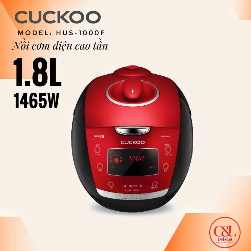 Nồi cơm áp suất cao tần Cuckoo 1.8 lít CRP-HUS1000F