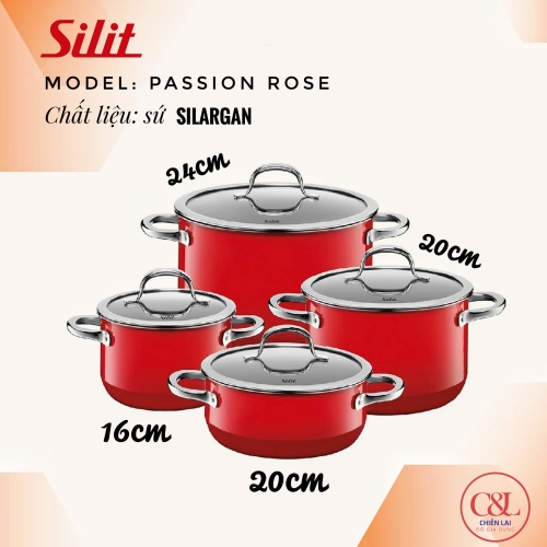 BỘ NỒI ĐỨC CAO CẤP SILIT PASSION RED
