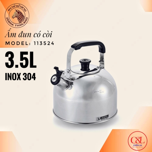 Ấm đun gas 3.5L ZEBRA SMART (113524)