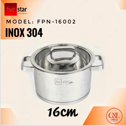 NỒI INOX 304 FIVESTAR 16CM