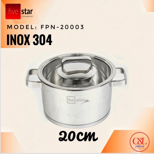 Nồi inox đun từ 20cm FPN-20002