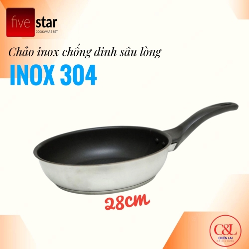 CHẢO TỪ FIVESTAR CHỐNG DÍNH BA ĐÁY 28CM