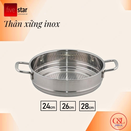 Thân xửng inox Fivestar 26cm