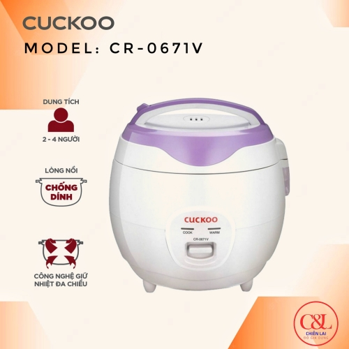 NỒI CƠM ĐIỆN CUCKOO  CR-0671V