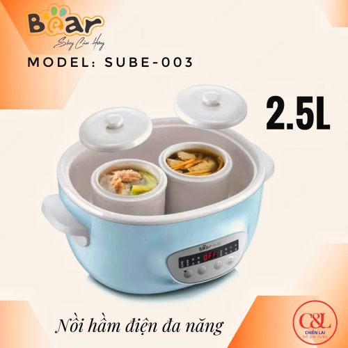 Nồi hầm chậm BEAR 2.5L Sube003