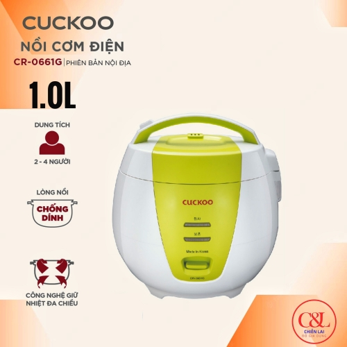 Nồi cơm điện 1L Cuckoo CR-0661