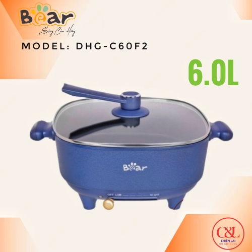 Lẩu điện đa năng 6L Bear C60F2