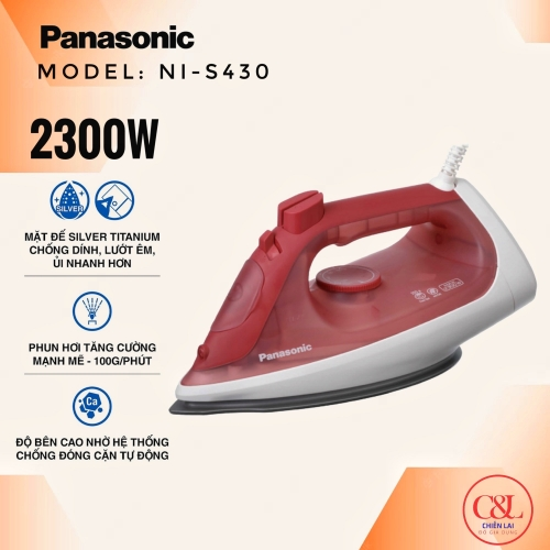 Bàn ủi hơi nước Panasonic NI-S430GRA 2300W