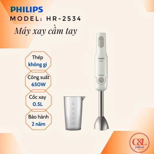 Máy xay sinh tố cầm tay Philips HR2534
