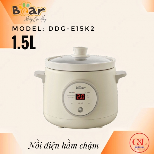Nồi nấu chậm 1.5L BEAR E15K2