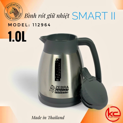 Bình giữ nhiệt Inox Zebra Smart II 1L - 112964
