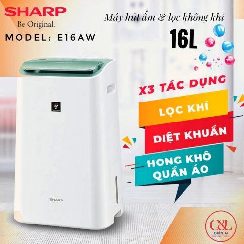 Hút ẩm 16L sharp E16FA-W