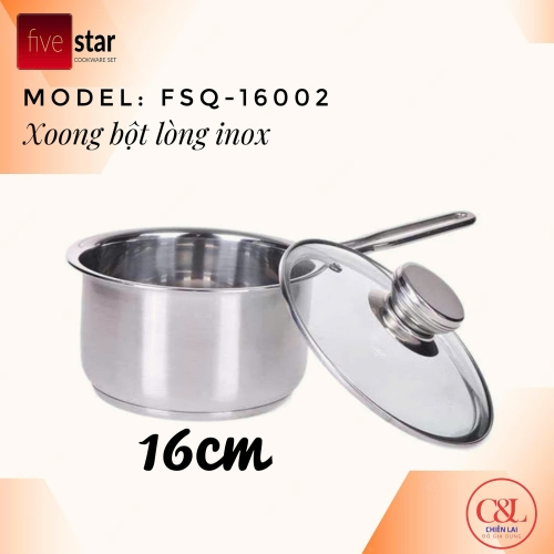 Quánh inox fivestar 16cm FSQ16002