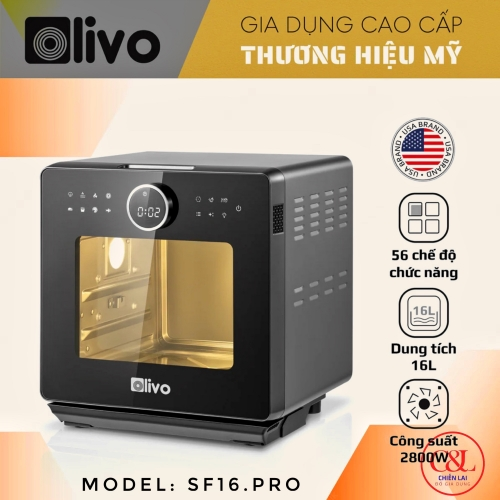 Nồi chiên không dầu hơi nước Olivo SF16 pro