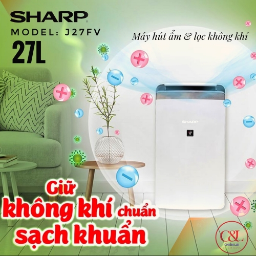 Máy hút ẩm, lọc không khí Sharp J27V