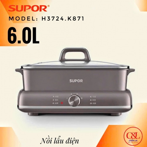 Lẩu điện 6L Supor H3724FK871