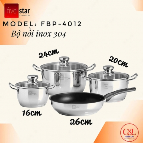 Bộ nồi Fivestar FPB4012