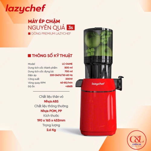 Máy ép chậm LazyChef LC04ME