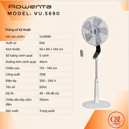 Quạt cây Rowenta VU5690