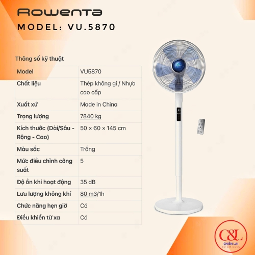 Quạt cây Rowenta VU5870
