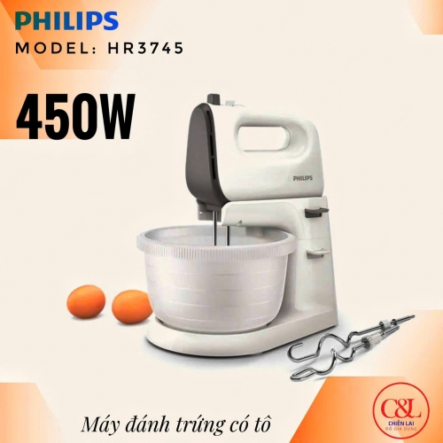 Máy Đánh Trứng có tô Philips HR3745