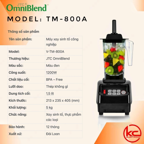 MÁY XAY SINH TỐ CÔNG NGHIỆP OMNIBLEND V