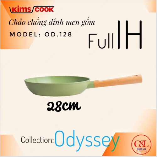 Chảo men gốm đun từ Odyssey 28cm