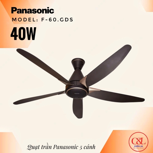 Quạt trần 5 cánh Panasonic F-60GDS