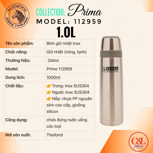 Bình giữ nhiệt ZEBRA 1L112959