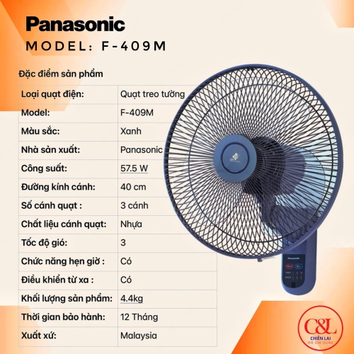 Quạt treo Panasonic F-409M