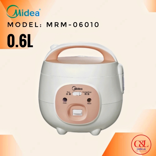 Nồi cơm nắp gài Midea 0.6 lít MRM06010BPW
