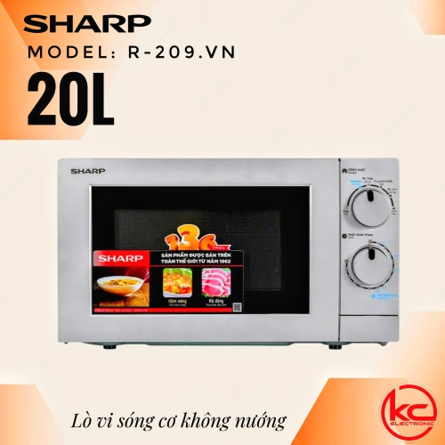 LÒ VI SÓNG SHARP CƠ KHÔNG NƯỚNG R-209