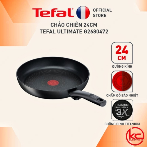 Chảo chống dính Tefal Ultimate 24 nông