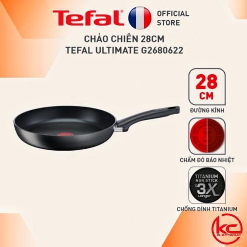 Chảo chống dính Tefal Ultimate 28 nông