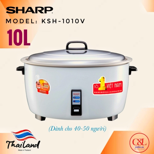 NỒI CƠM ĐIỆN CÔNG NGHIỆP SHARP KSH-1010V