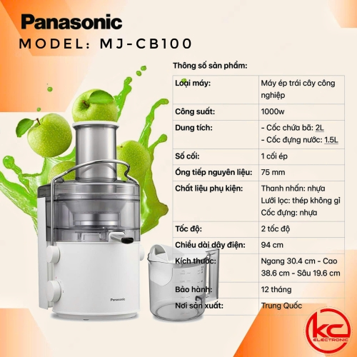 🌺Máy ép hoa quả Panasonic CB100🌺