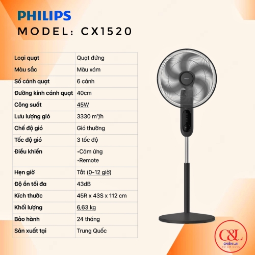 Quạt đứng Philips CX1520/01