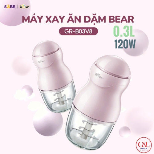 Máy ăn dặm 8 lưỡi Bear GR-B03V8