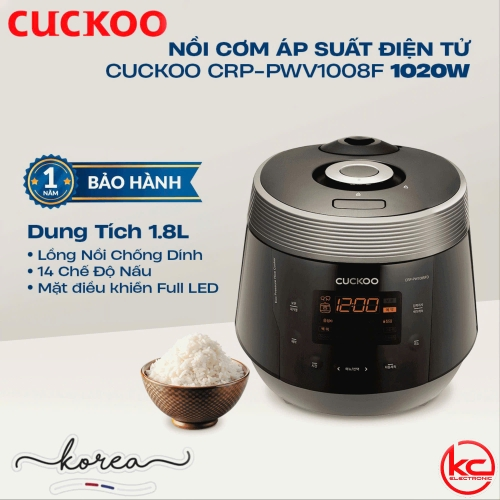 NỒI CƠM ĐIỆN TỬ ÁP SUẤT CUCKOO CRP-PWV1008F