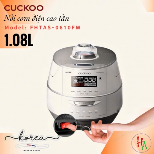 Nồi cơm áp suất cao tần Cuckoo CRP-FHTAS0610FW (1.08L)
